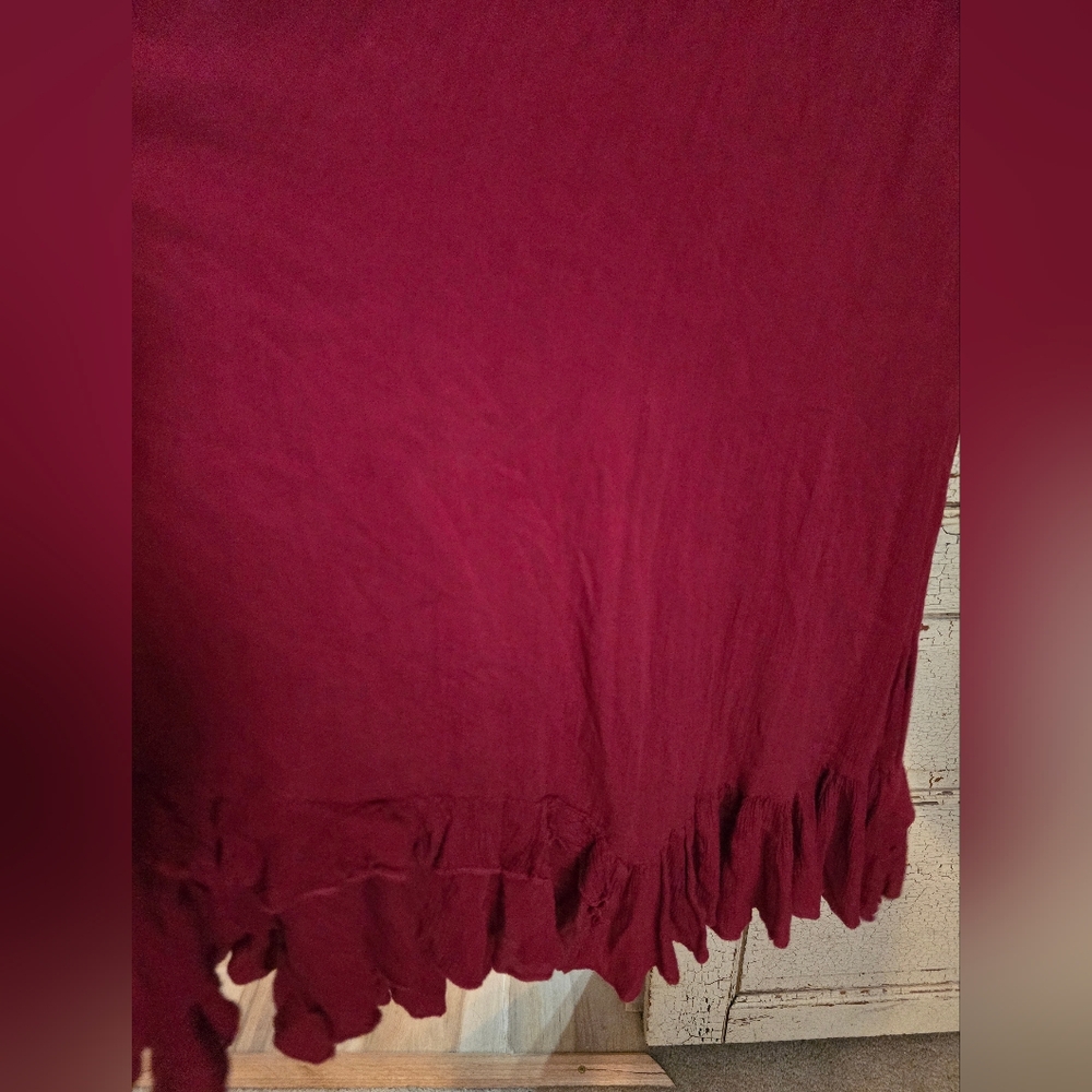 Womens FREE PEOPLE Lace Detail Maxi Dress Sz. Small GUC! - Picture 2 of 8
